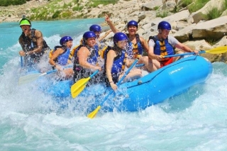 Grupo de rafting